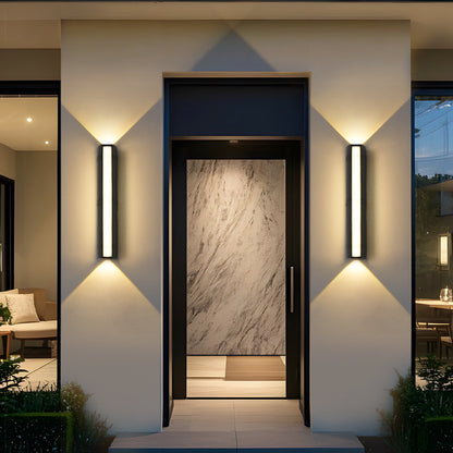 Modern LED Wall Lights Waterproof Outdoor Wall Lamp Long Strip IP65 Aluminum Wall Light Garden Porch Light