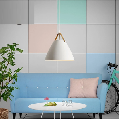 Nordic Simple Black White Pendant Light E27 LED Modern Hanging Lamp For Bedroom Living Room Hotel Restaurant Cafe Dining Room