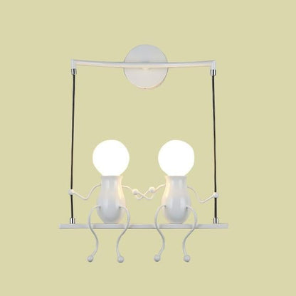 Wall lightchandelier wall lamp lights LED lamp Creative Mounted Iron Bedside Sconce Lamp for Kids Baby Room Living RoomDining ro