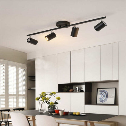 Black White Ceiling Lamp Lighting Angle adjustable Spotlights GU10 Spot Lights Bulb for Store Shop Showroom lighting New Arrival