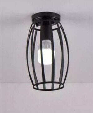 Modern Wrought Iron E27 Led Ceiling Lamps Black Ceiling Lights For Kitchen Living Room Bedroom Study Aisle Restaurant Cafe Hotel