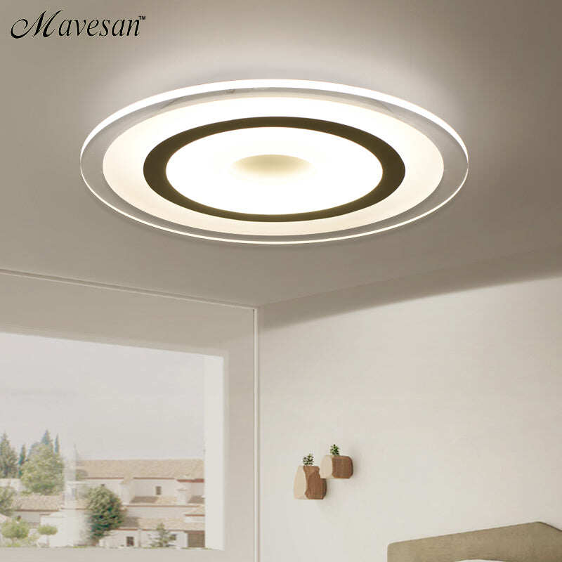 New Circle Indoor Lighting Modern LED Ceiling Lights for Living Room Bedroom Lamp lamparas De Techo Abajur Ceiling Lamp Fixtures