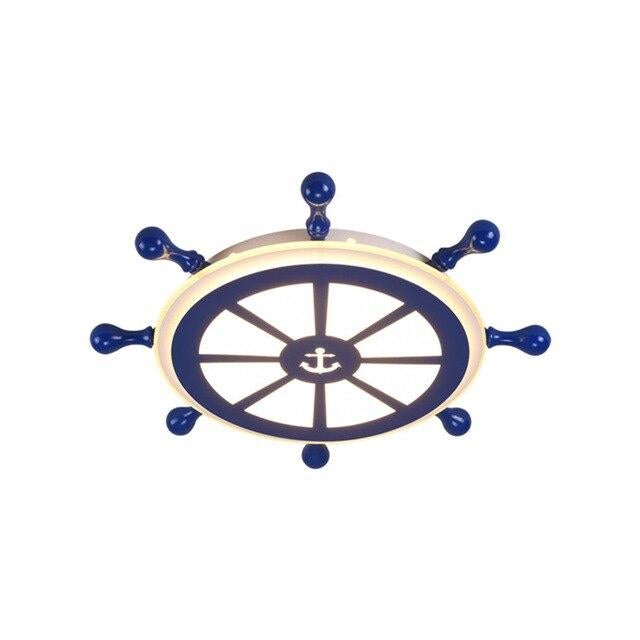 Novelty Kids Room The Rudder LED Lamp Europe Ceiling Light Modern Cartoon Light Boy Bedroom Shop Lighting Fixture