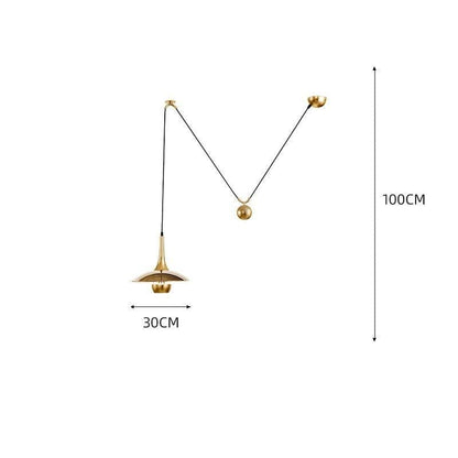 Creative Post-modern Personality Adjustable Shift UFO Restaurant Study Design Chandelier