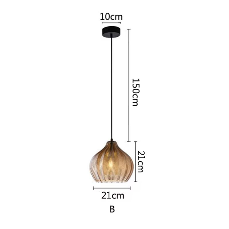Glass Pendant Lights Restaurant Hanging Lamp Kitchen Island Dining Table Bedroom Bedside Lamp