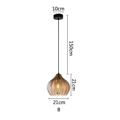 Glass Pendant Lights Restaurant Hanging Lamp Kitchen Island Dining Table Bedroom Bedside Lamp