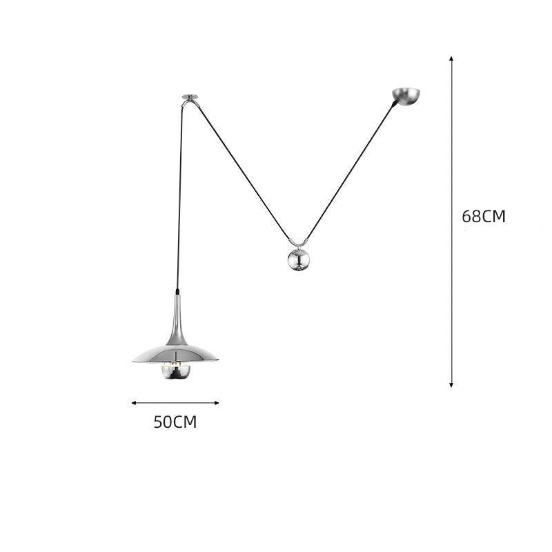 Creative Post-modern Personality Adjustable Shift UFO Restaurant Study Design Chandelier