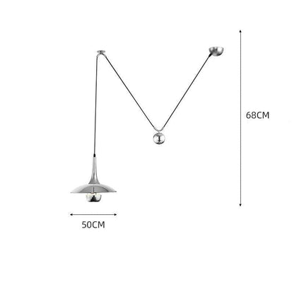 Creative Post-modern Personality Adjustable Shift UFO Restaurant Study Design Chandelier