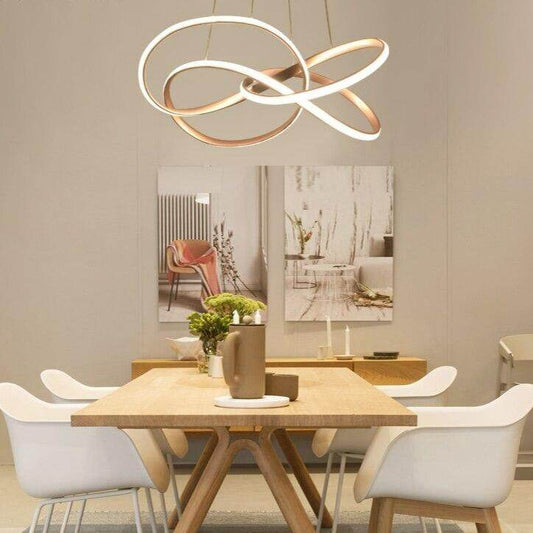 New Design Gold Hanging Pendant Lamp 70W For 10-15Square Meters Bedroom Pendants Led Kitchen Led Light Hanging Pendant Lamp