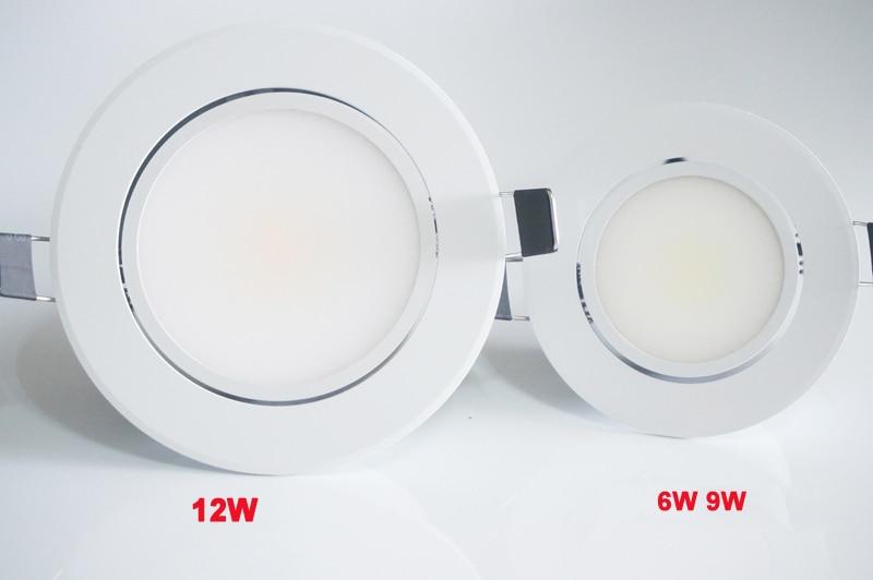 6w 9w 12w HKOSM Led Downlight White Body dimmable spot cob  Lighting Fixtures Recessed Down Lights Indoor Light