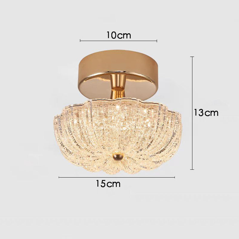 Modern Crystal sand acrylic LED Ceiling Light Small Pendant Lamp for Doorway Corridor Balcony Home decoratio