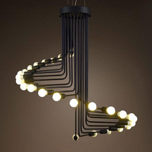 16/26Heads American Country Retro Ceiling Fixture Pendant Light Vintage Style Metal Art Lamp Industrial Loft Retro Droplight