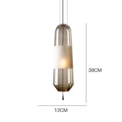 Nordic Creative Bedroom Bedside Lamp Glass Small Single Head Chandelier