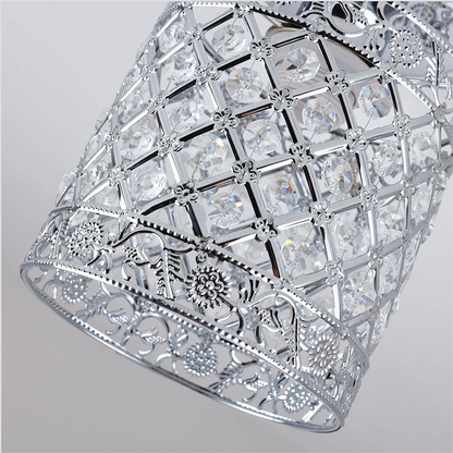 Modern Crystal Ceiling Lamp Silvery Ceiling Light E27 Max 60W Corridor Eliving Room Entry Door Bedroom Lamps Decorative Lights
