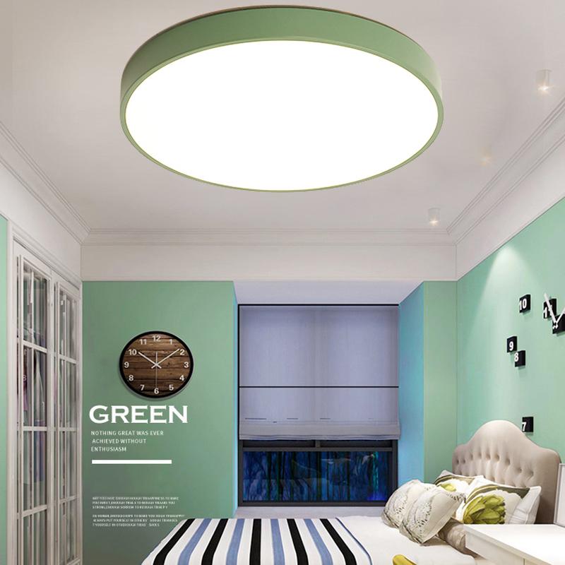 LED Ceiling Light Modern Lamp Living Room Lighting Fixture Bedroom Kitchen Surface Mount Flush Panel Remote Control