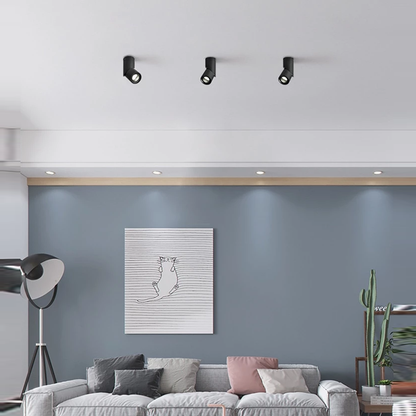 Dimmable Rotating LED Downlights 10W15W20W COB LED Ceiling Spot Lights LED Wall Lamp Warm Cold White Indoor Lighting