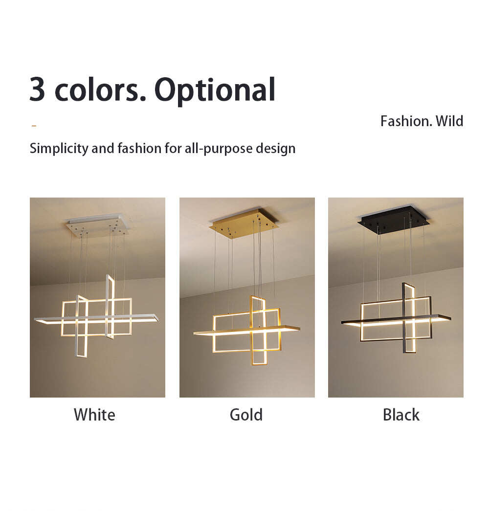 Modern Led Pendant Lights For Living Bedroom Restaurant Dining Kitchen White Black Gold Aluminum Cord Lamp Luminaire Lustre