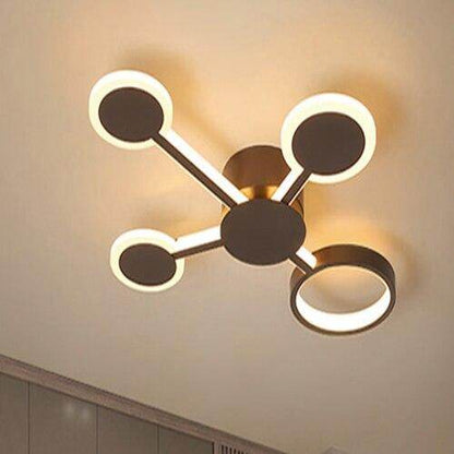 Modern Led Spaceship Chandelier Lighting Nordic Creative  Pendent Lamp For Living/Dining Room Bedroom Kitchen  Home