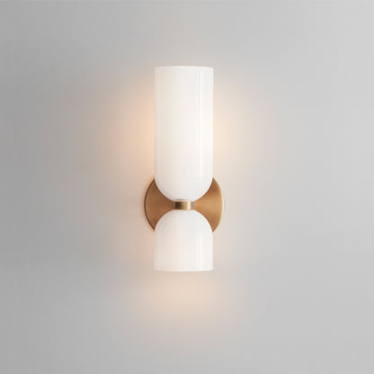 Nordic Creative Glass Wall Lamp Hallway Foyer Bedroom Living Room Bedside Lamp Study Light Wall Lamp