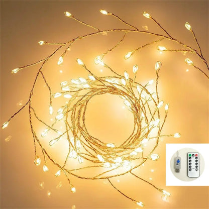 3M100LED/6M200LED/9M300LED/12M400LED Christmas USB with Remote Control Firecracker Light String