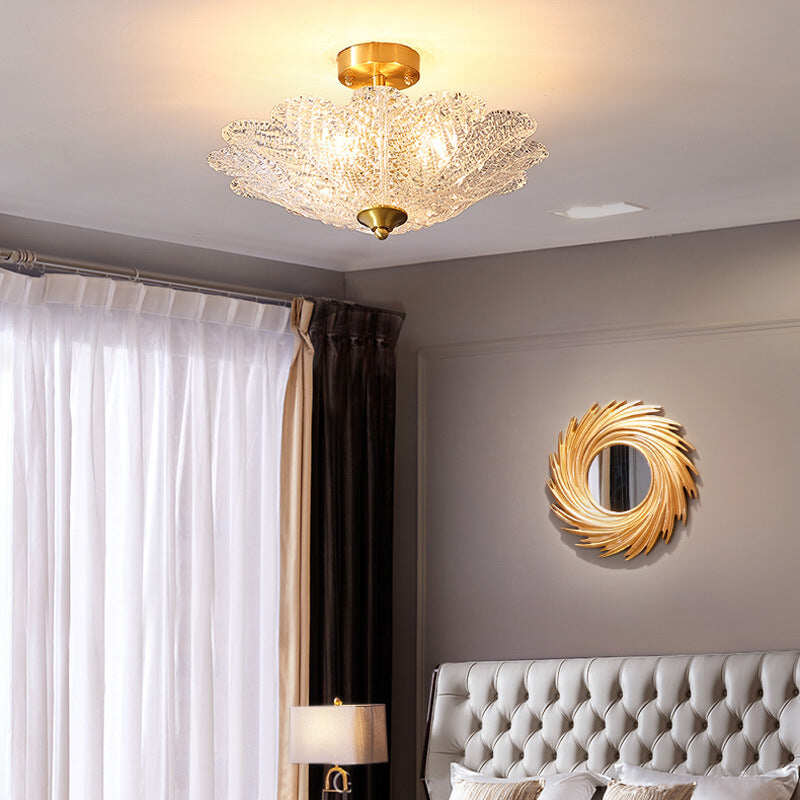 Modern Minimalist Home Living Room Full Copper Ceiling Lamp