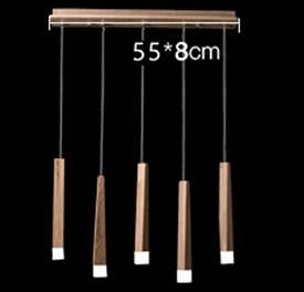 Wood Stick Pendant Lamp Light Modern Bedside Natural Wood Pipe Pendant Lights