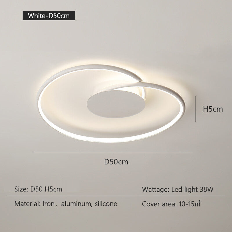 Bedroom Lamps  Mordern Minimalism Led Ceiling Lamp Creative Dimmable Study Room Light Indoor Lighting Home Decor Luster Fixtures