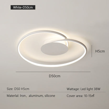 Bedroom Lamps  Mordern Minimalism Led Ceiling Lamp Creative Dimmable Study Room Light Indoor Lighting Home Decor Luster Fixtures