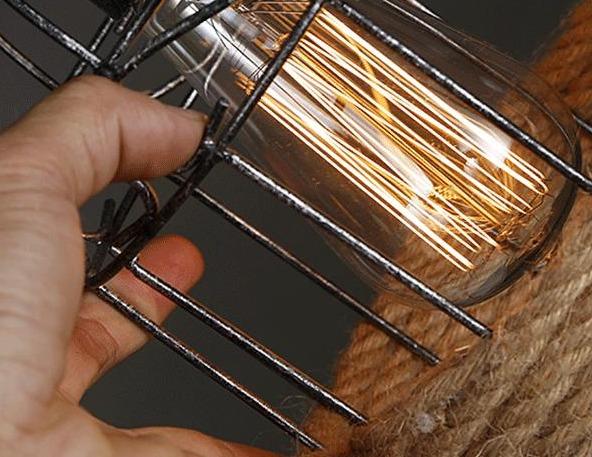 Vintage Restaurant Creative Hemp Rope Chandelier