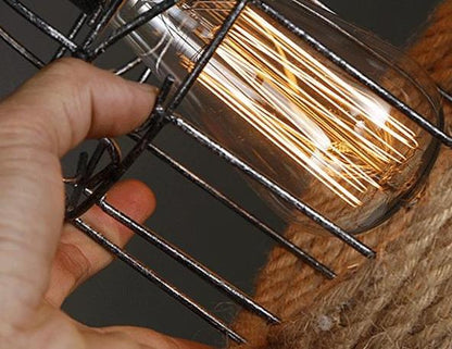 Vintage Restaurant Creative Hemp Rope Chandelier