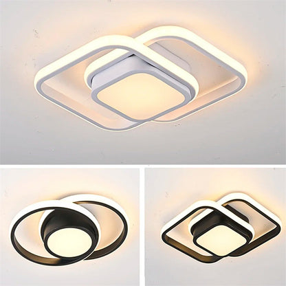 Modern LED Aisle Ceiling Light Minimalist ceiling Lamp Black White Lamp For Entryway Closet Cloakroom Led Ceiling Fixture Luster