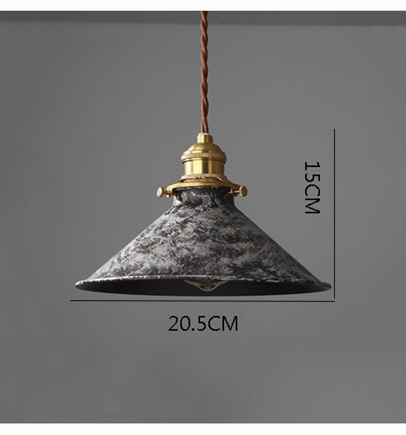 Nordic Restaurant Chandelier Retro Simple Modern Bedroom Study Room Homestay Designer Hand-Painted Dining Table Bar Desk Lamp