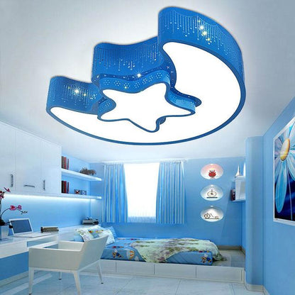 Modern Ceiling Light With Remote Control And Bluetooth Speaker For Kids Room Light