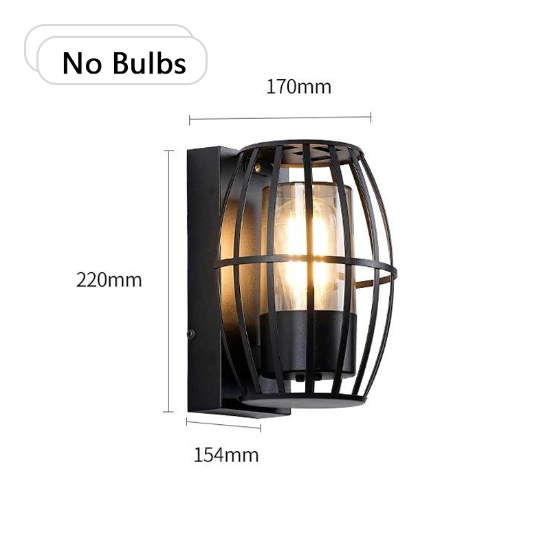 Outdoor LED Wall Light IP65 Waterproof With E27 Base Aluminum Wall Lamps Decoration Porch Garden Balcony Aisle Stair Wall Lights