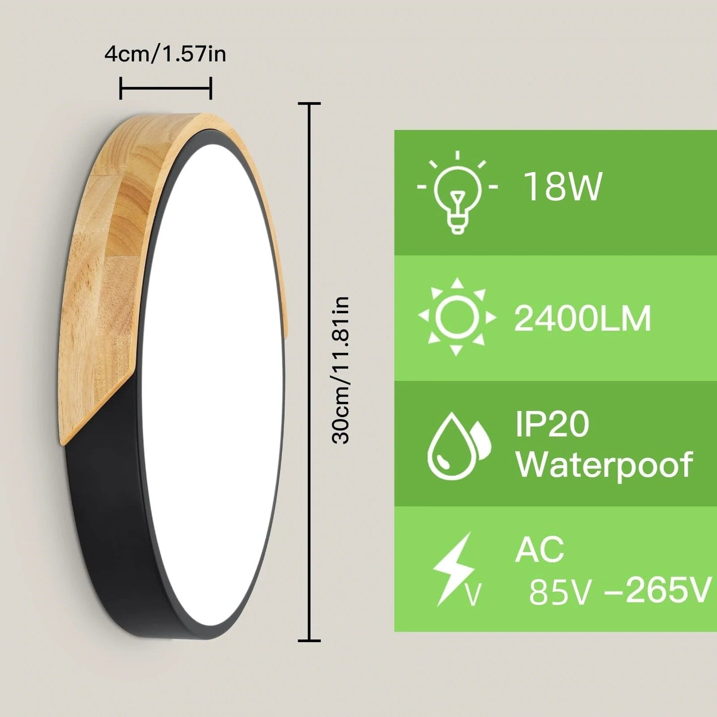 LED Modern Iron Acryl Colorized Round 5cm Super Thin LED Lamp.LED Light.Ceiling Lights.LED Ceiling Light.Ceiling Lamp For Foyer