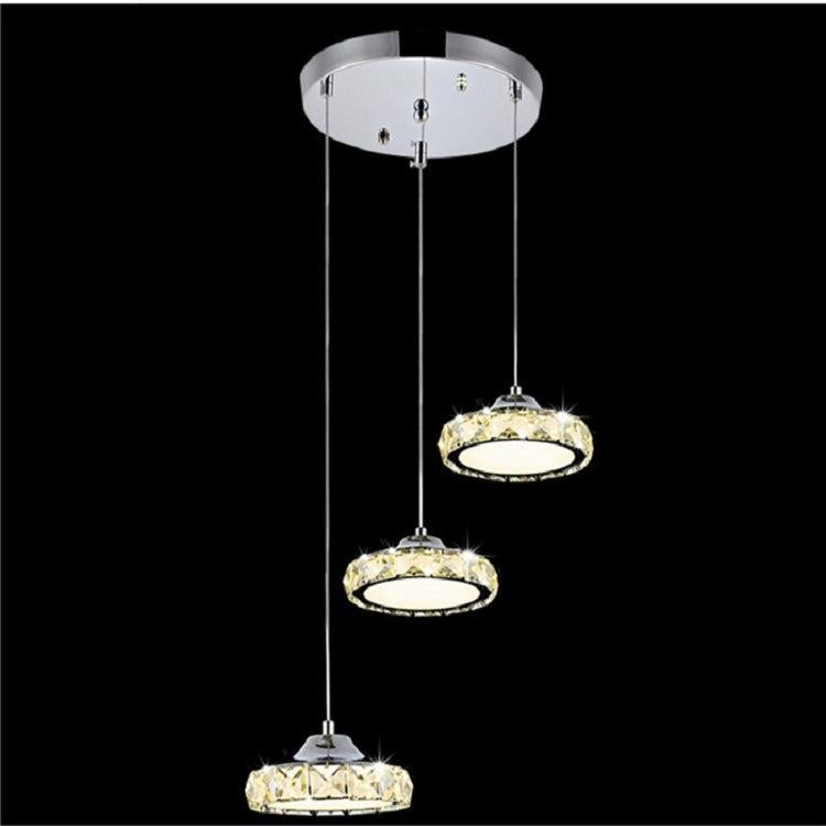 Home Dining Chandelier Single-headed Three-headed Round Rectangular Disc Crystal Small Chandelier