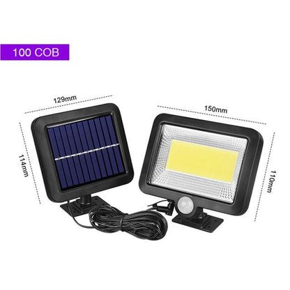 120 COB LED Solar Light Solar Lamp with Motion Sensor Outdoor Garden Spotlight Solar Powered Wall Lamp for Street Path Courtyard