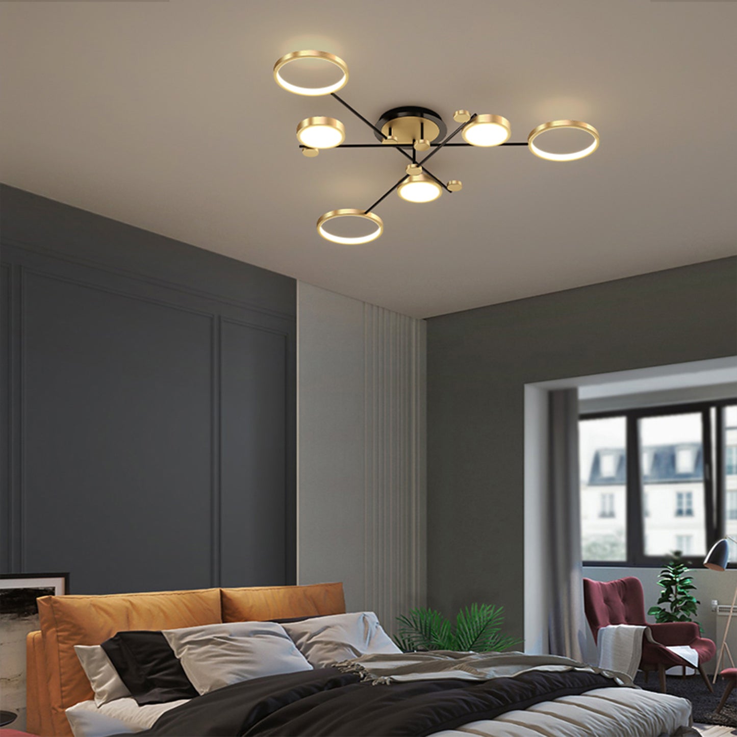 LED Ceiling Hanging Chandelier Lighting Dimmable ceiling lamps Kitchen Dinng Living Room Pendant Light