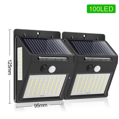 144 LED Solar Light Outdoor Solar Lamp PIR Motion Sensor Waterproof Solar Focus Sunlight For Garden Decoration Street Lantern