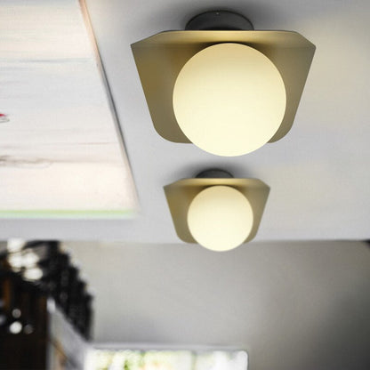 Creative Ceiling Lamp Contracted LED Glass Iron Indoor Light Decorate Lighting Restaurant  Modern Light Fixture
