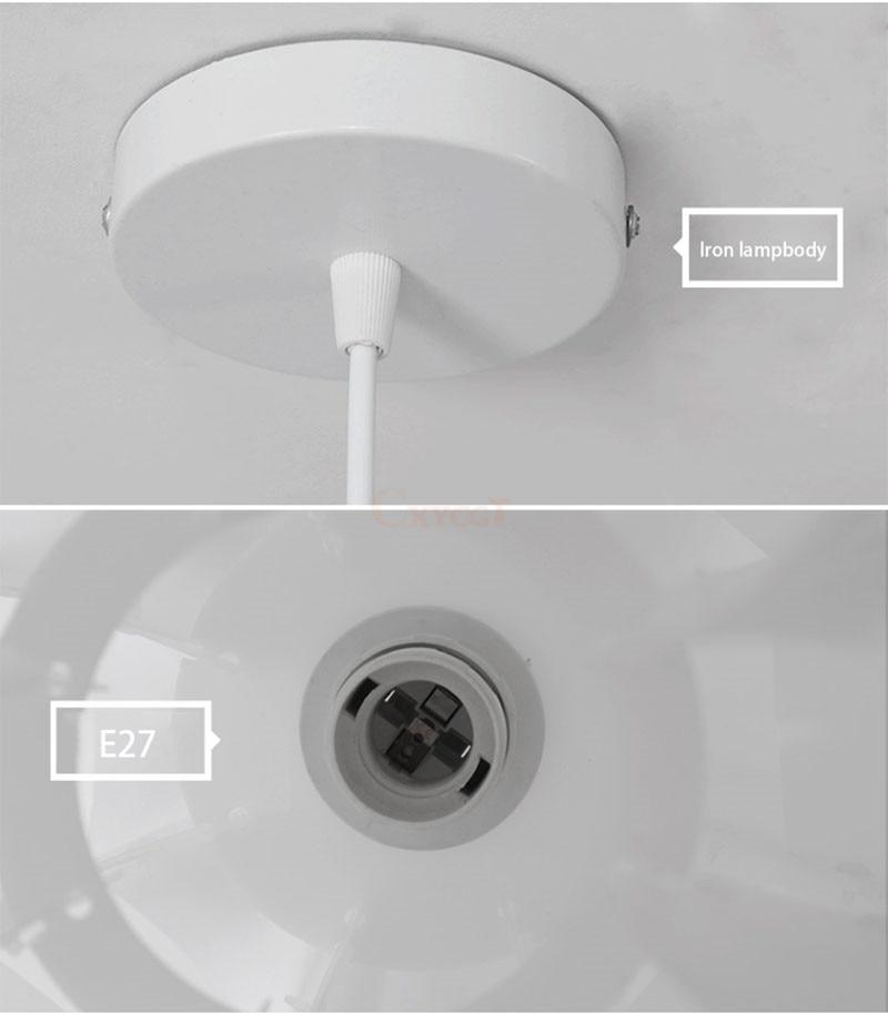 DIY Lily Lotus IQ Puzzle Pendant Lampshade E27 Pendant Light Cafe Restaurant Ceiling Room Decoration LED Hanging Lamp