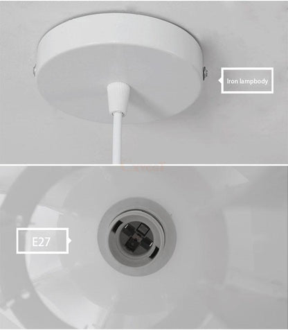 DIY Lily Lotus IQ Puzzle Pendant Lampshade E27 Pendant Light Cafe Restaurant Ceiling Room Decoration LED Hanging Lamp