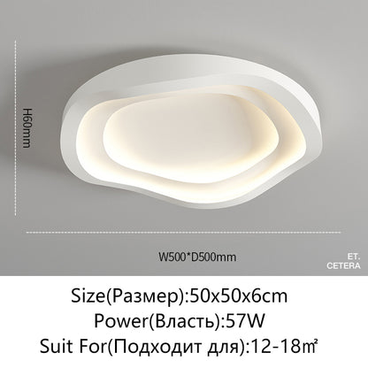 LED White Ceiling Light Room Light Modern Bedroom Dining Room Ceiling Decoration Lighting Ceiling Lamp Indoor Light
