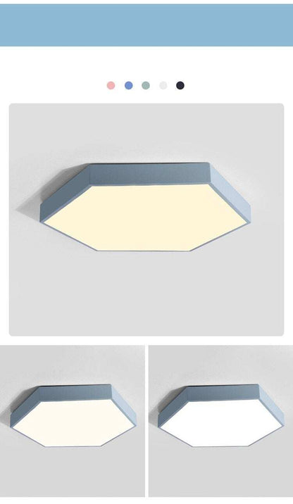 Ultrathin LED modern ceiling light hexagon Iron Acrylic indoor lamp kitchen bed room porch decoration light fixture