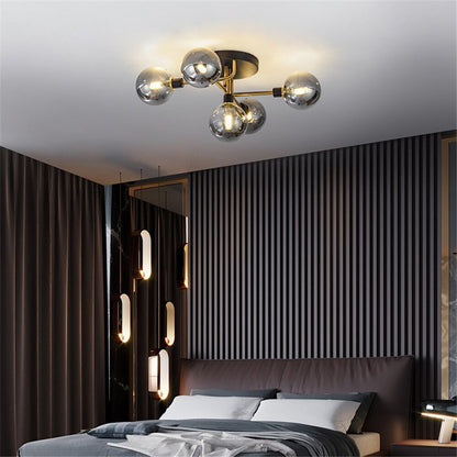 Europe LED Ceiling Lamp 5 Glass Ball LED Blub Indoor Lighting Modern Bedroom Dining Room Shop Porch Decoration Light Fixture