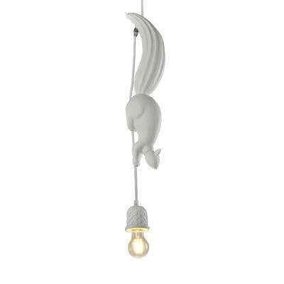 LED Hanglamp Squirrel Shape Nordic Creative Hanging Pendant Light Lamp For Dining Room Living Room Kids Room Pink Blue White E27