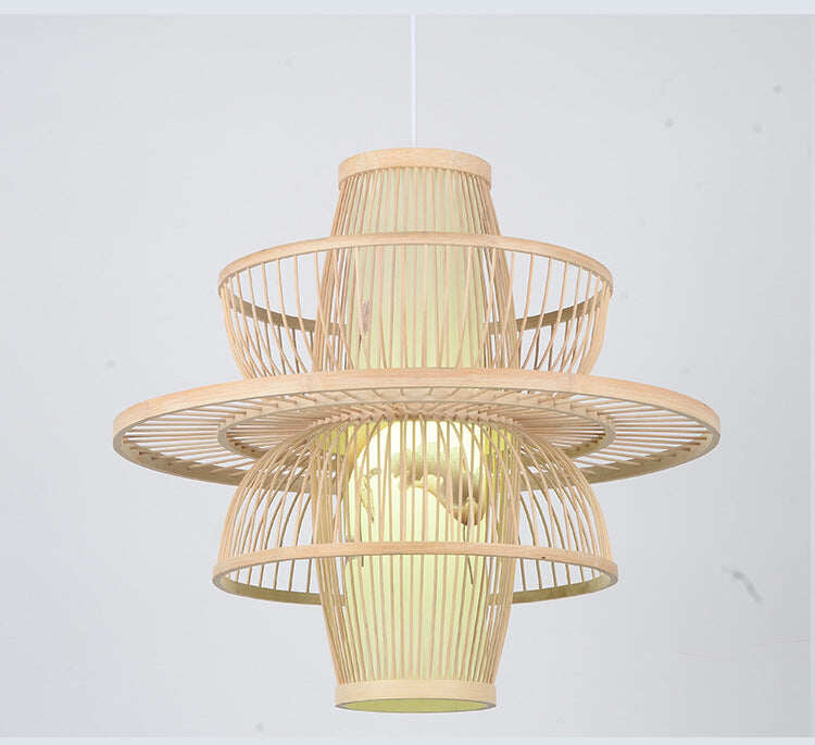 Bamboo Lanterns Restaurant Simple Tearoom Home Stay Chandelier