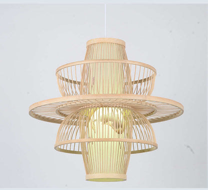 Bamboo Lanterns Restaurant Simple Tearoom Home Stay Chandelier