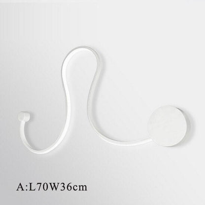 LED Postmodern Nordic Iron Aluminum Acrylic Belt LED Lamp LED Light Wall lamp Wall Light Wall Sconce For Store Bedroom Corridor