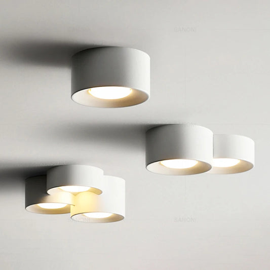 Nordic LED Ceiling Lamp Cylinder Spotlight Chandelier for Bedroom Hallway Decoration Indoor Lighting